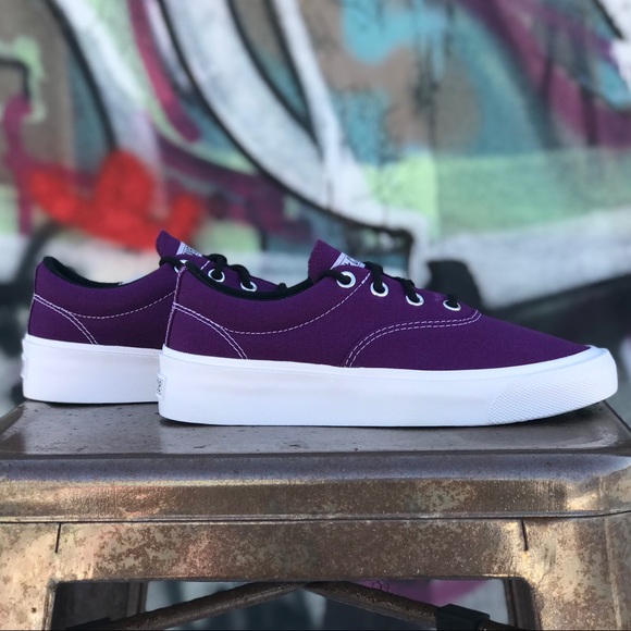 W Converse Skid Grip OX Nightfall Violet Sneakers - Picture 7 of 8
